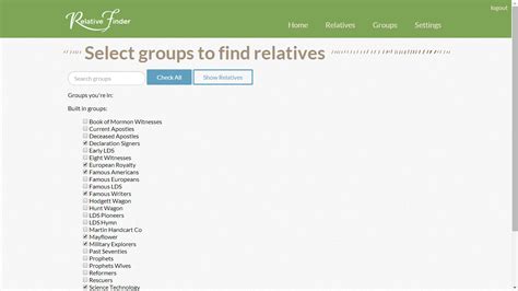 relative finder familysearch|BYU’s Relative Finder: a website that helps find .